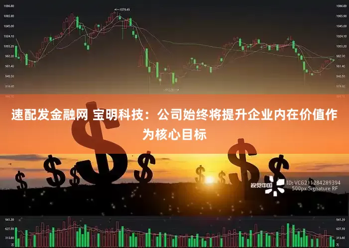 速配发金融网 宝明科技：公司始终将提升企业内在价值作为核心目标